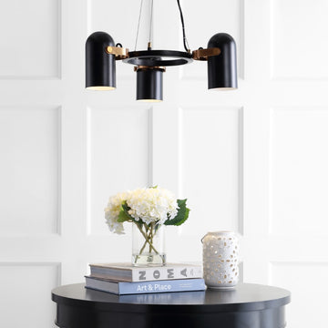 Eugenio Adjustable Metal LED Chandelier - JONATHAN Y